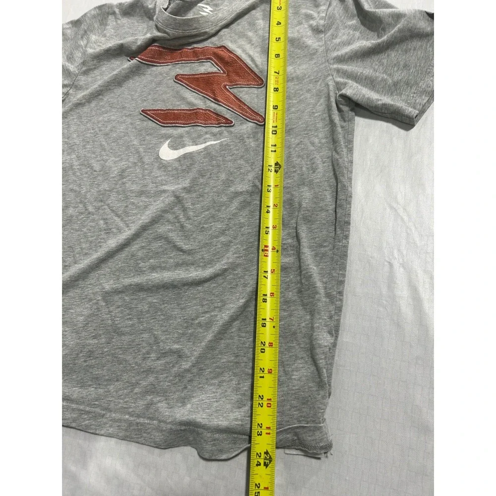Nike Michael Vick MV3 T-Shirt Heather Gray Orange Graphic‎ Tee Boys XL 13-15 Yrs